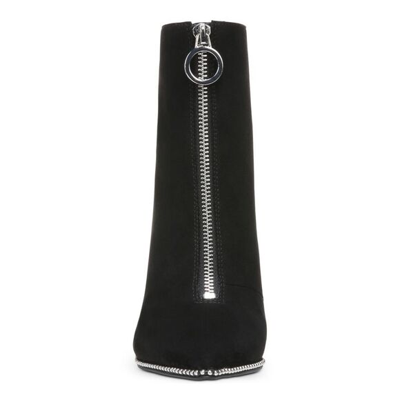 BAR III Womens Black Studded Comfort Briget Pointed Toe Stiletto Booties 7.5 M - Picture 3 of 4